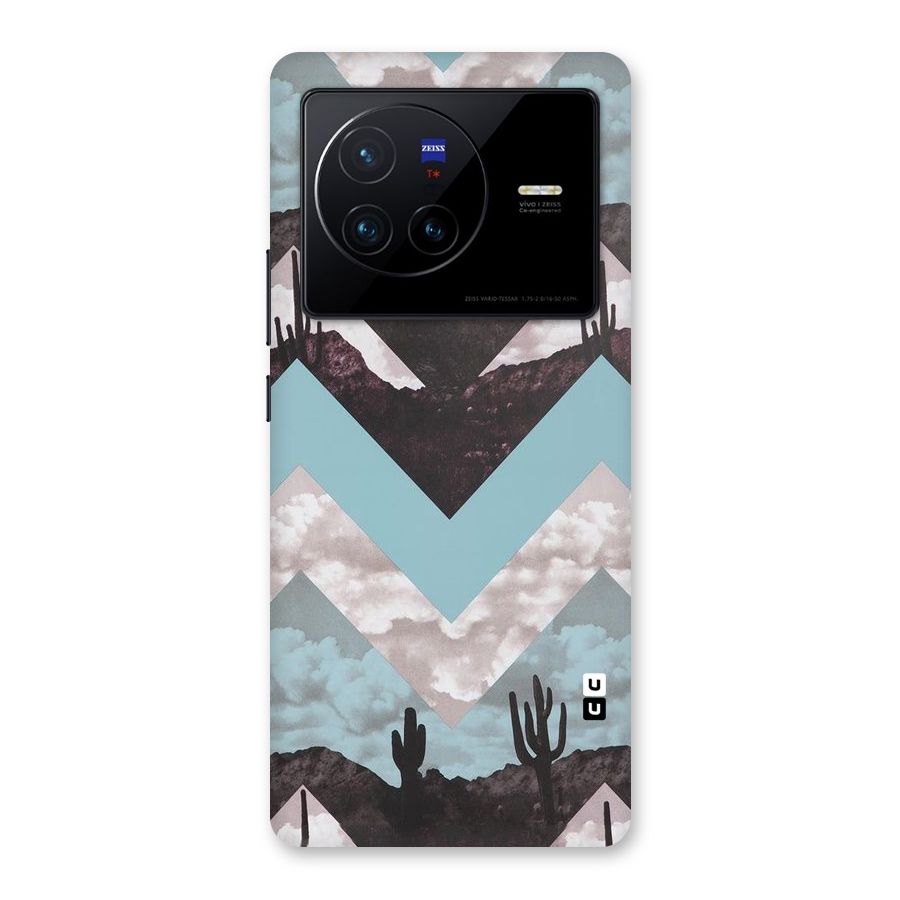 Cacutus Zig Zag Pattern Back Case for Vivo X80
