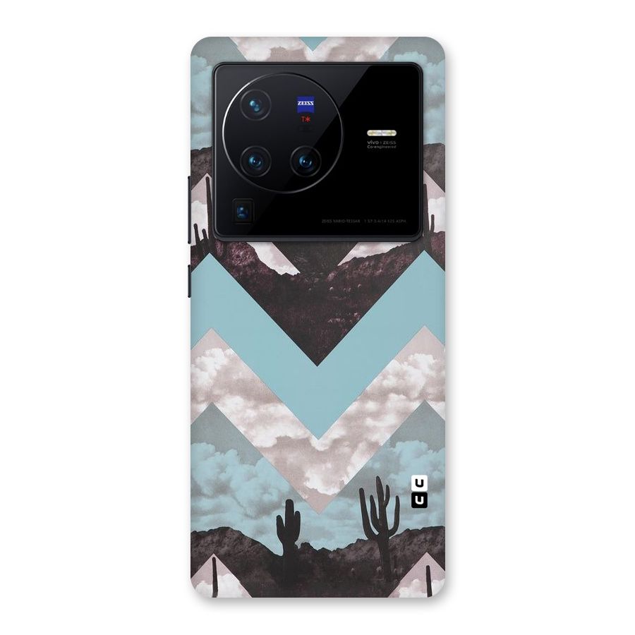 Cacutus Zig Zag Pattern Back Case for Vivo X80 Pro