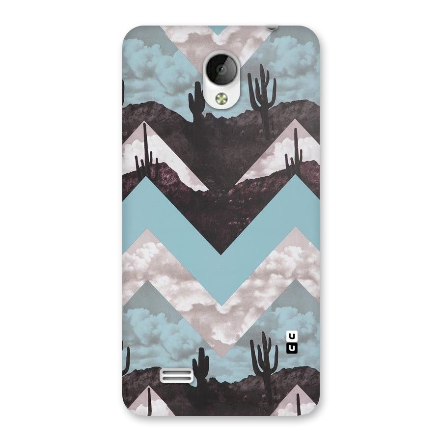 Cacutus Zig Zag Pattern Back Case for Vivo Y21