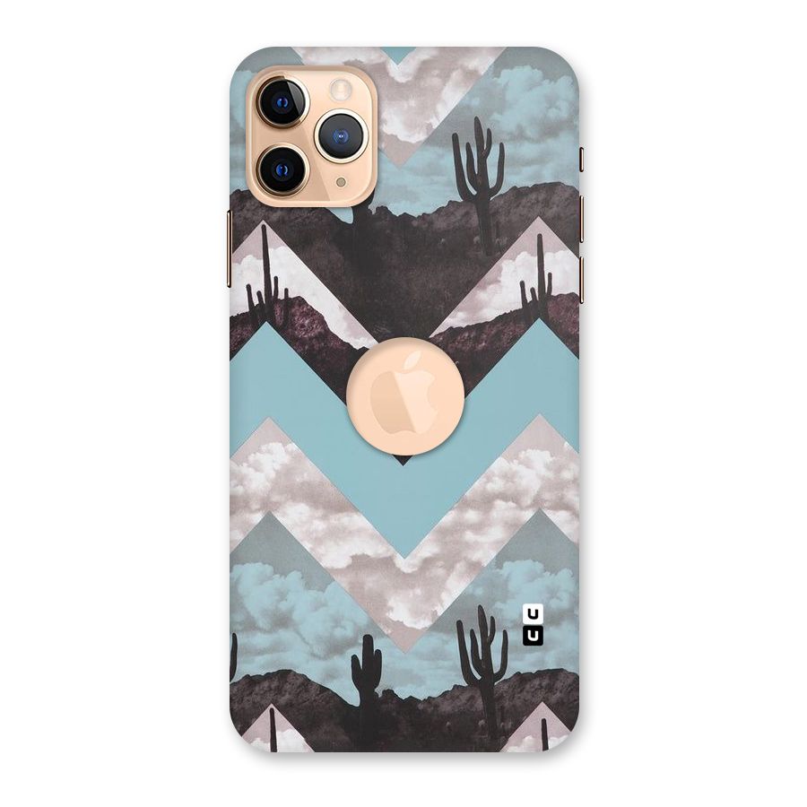 Cacutus Zig Zag Pattern Back Case for iPhone 11 Pro Max Logo Cut