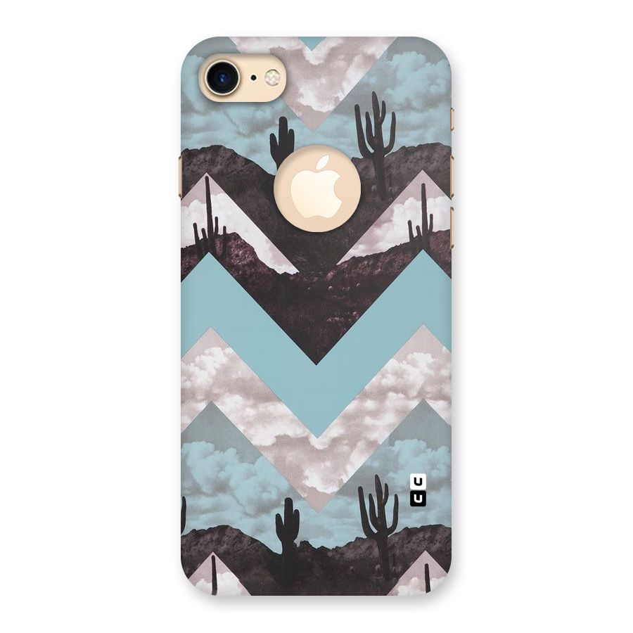 Cacutus Zig Zag Pattern Back Case for iPhone 7 Logo Cut