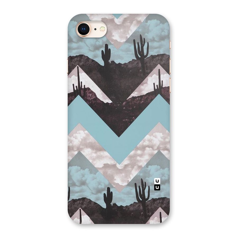 Cacutus Zig Zag Pattern Back Case for iPhone 8