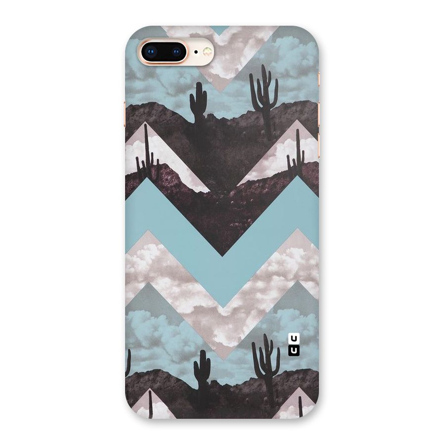 Cacutus Zig Zag Pattern Back Case for iPhone 8 Plus