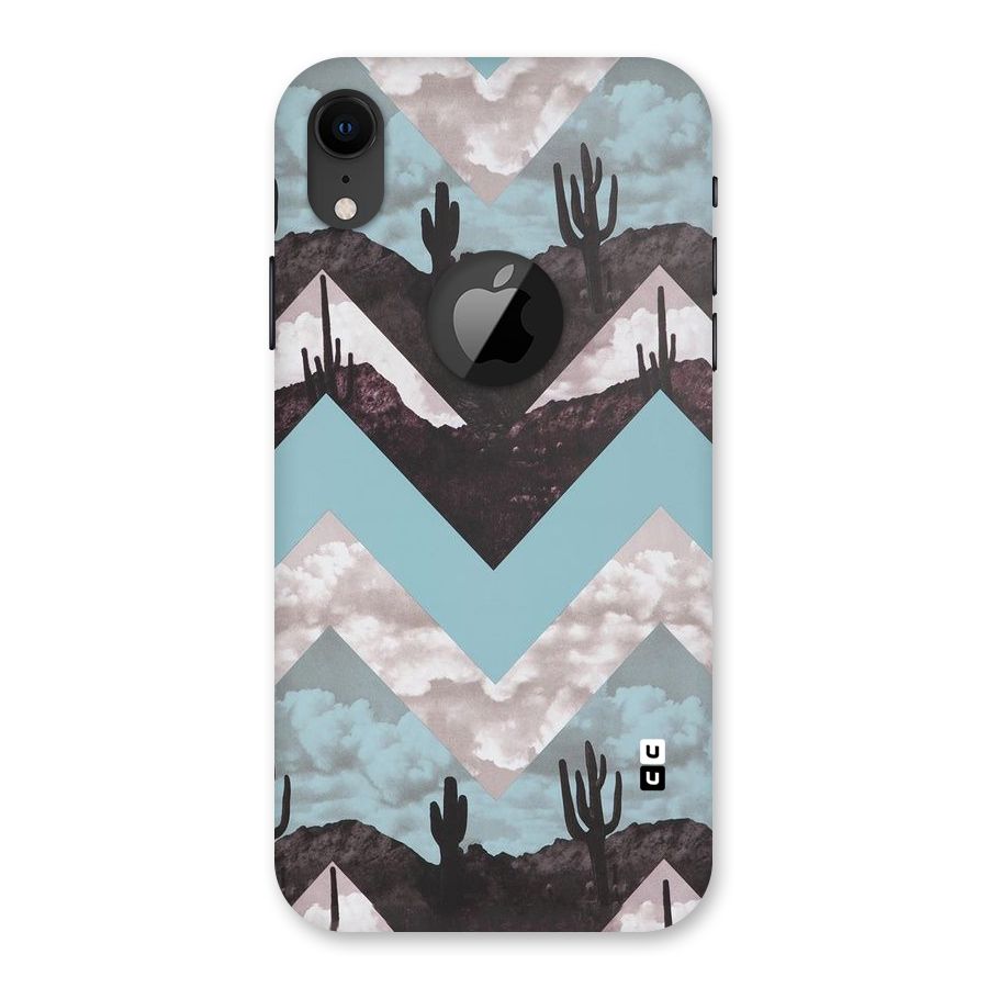 Cacutus Zig Zag Pattern Back Case for iPhone XR Logo Cut