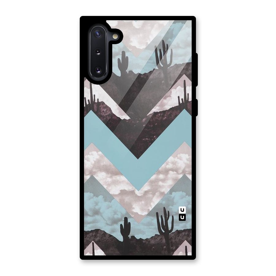 Cacutus Zig Zag Pattern Glass Back Case for Galaxy Note 10