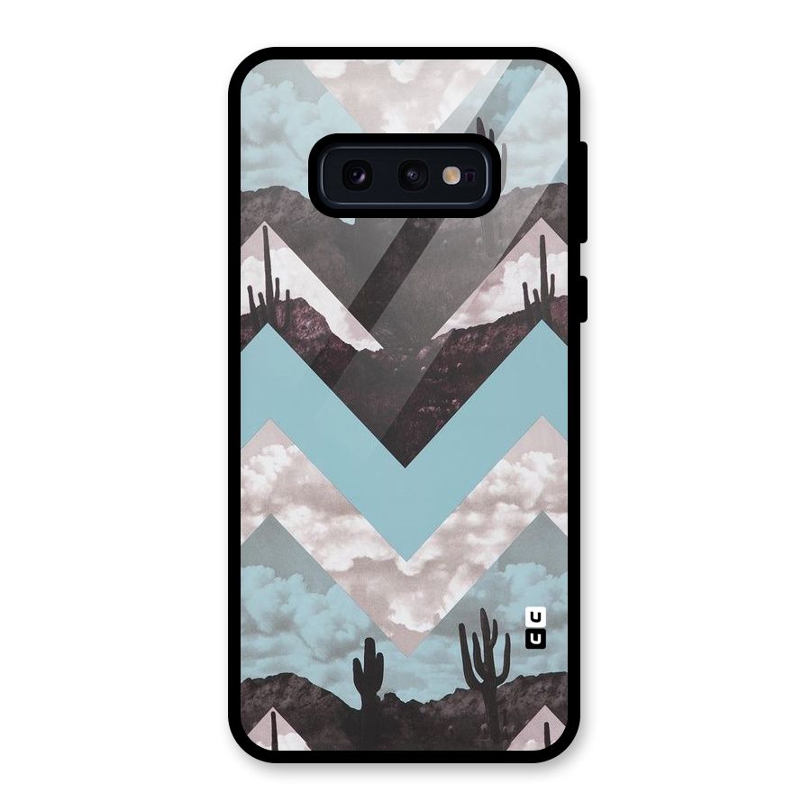 Cacutus Zig Zag Pattern Glass Back Case for Galaxy S10e