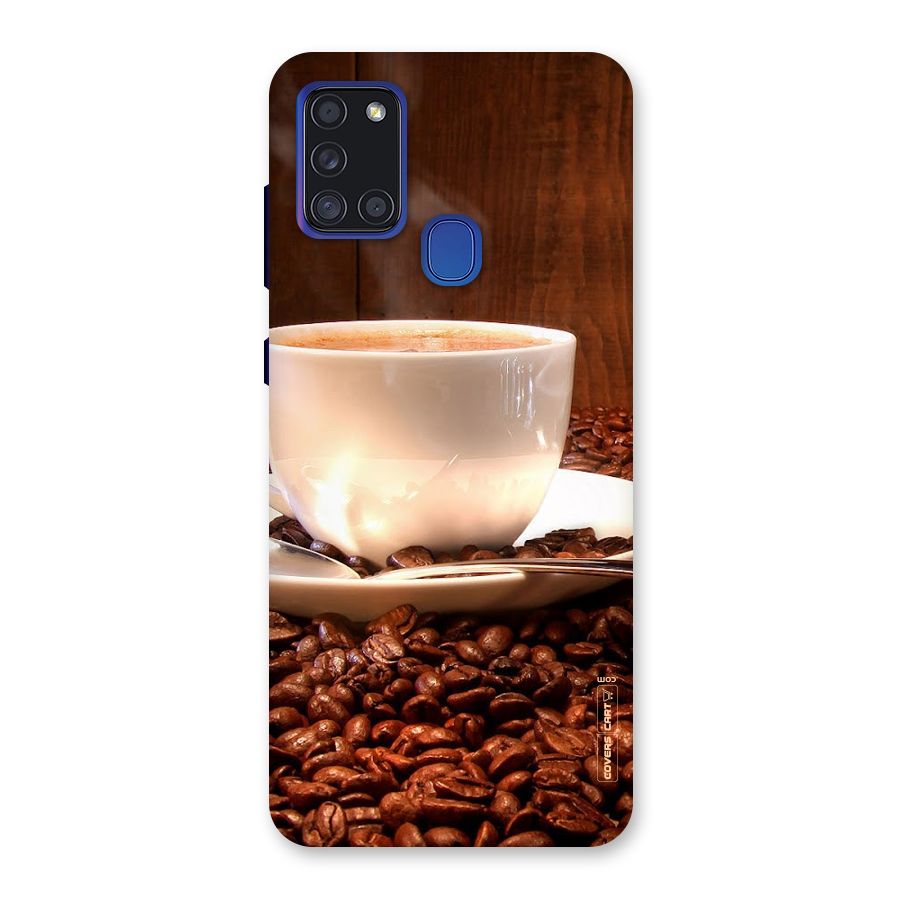 Caffeine Beans Back Case for Galaxy A21s