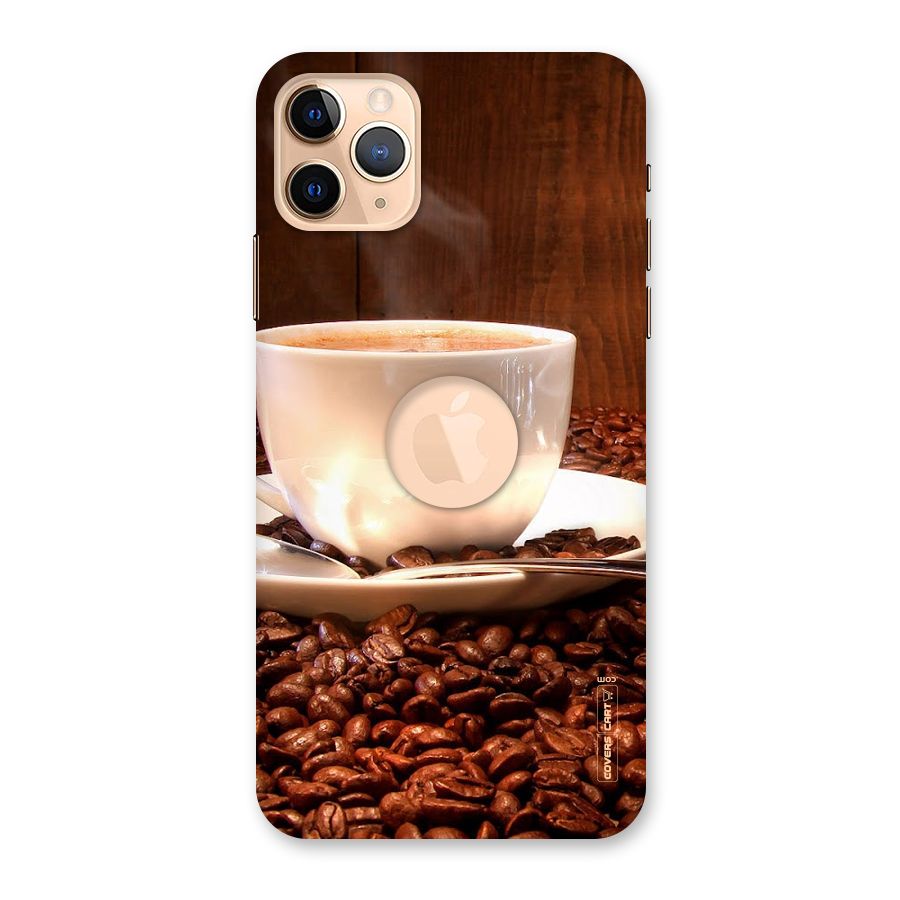 Caffeine Beans Back Case for iPhone 11 Pro Max Logo Cut
