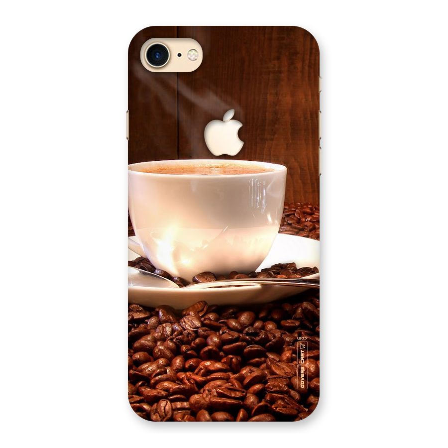 Caffeine Beans Back Case for iPhone 7 Apple Cut