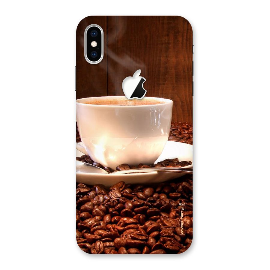 Caffeine Beans Back Case for iPhone XS Max Apple Cut