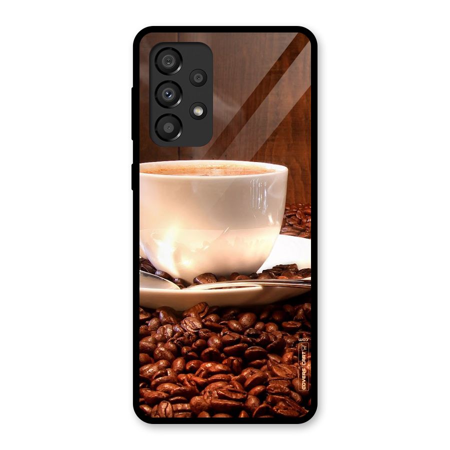 Caffeine Beans Glass Back Case for Galaxy A33 5G