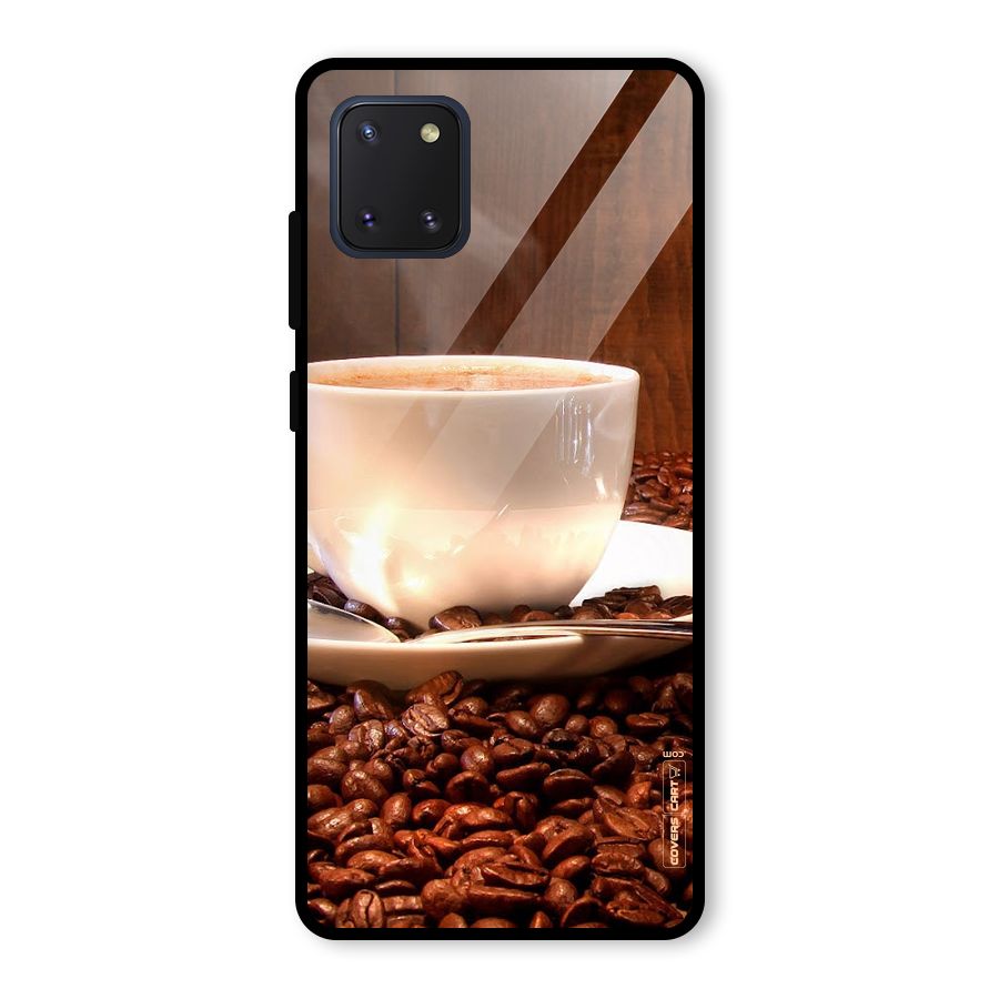 Caffeine Beans Glass Back Case for Galaxy Note 10 Lite