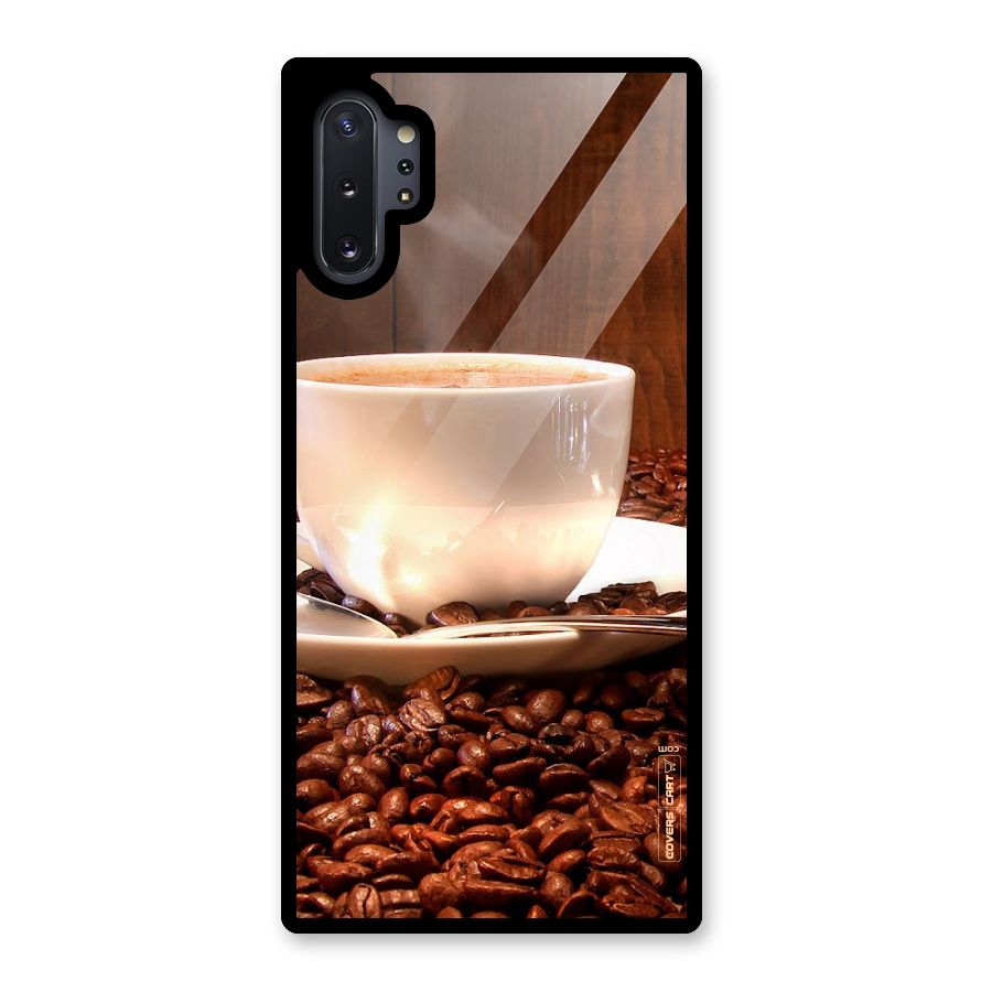 Caffeine Beans Glass Back Case for Galaxy Note 10 Plus