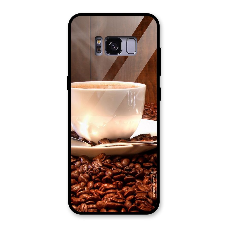 Caffeine Beans Glass Back Case for Galaxy S8