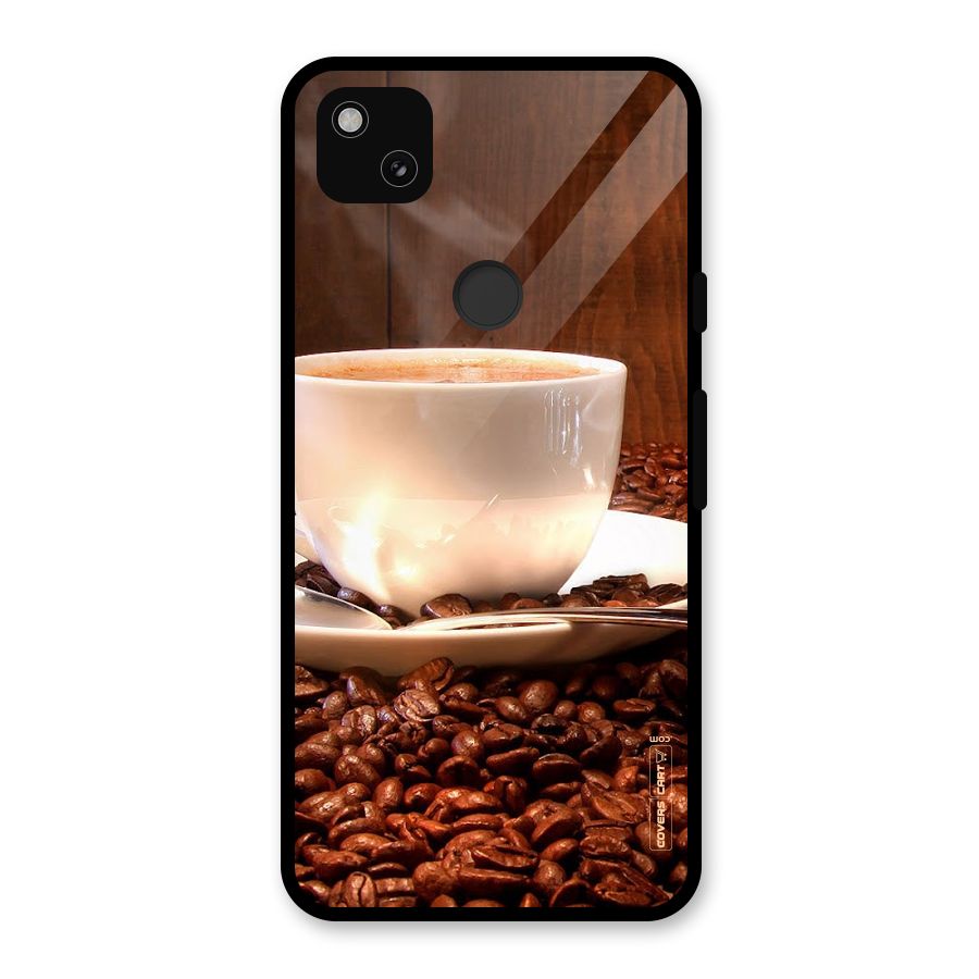 Caffeine Beans Glass Back Case for Google Pixel 4a