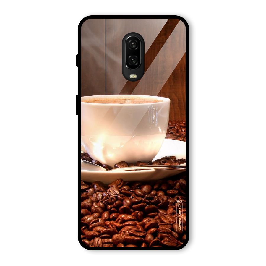 Caffeine Beans Glass Back Case for OnePlus 6T