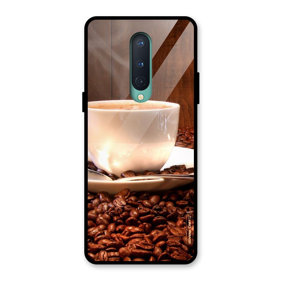 Caffeine Beans Glass Back Case for OnePlus 8