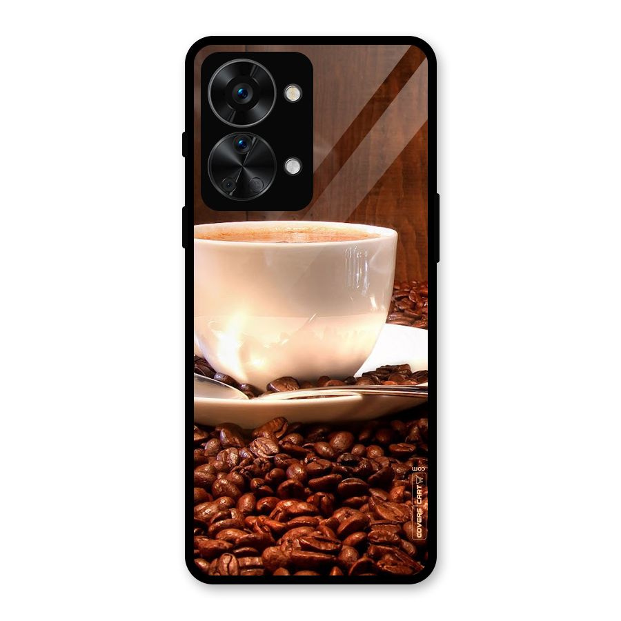 Caffeine Beans Glass Back Case for OnePlus Nord 2T