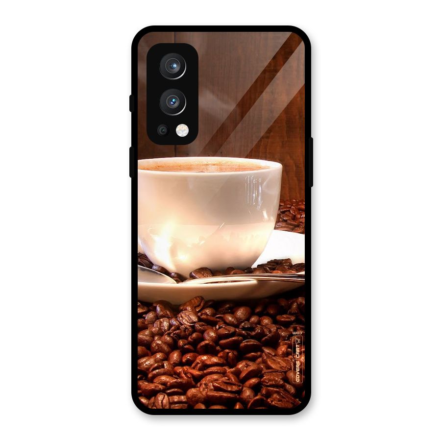 Caffeine Beans Glass Back Case for OnePlus Nord 2 5G