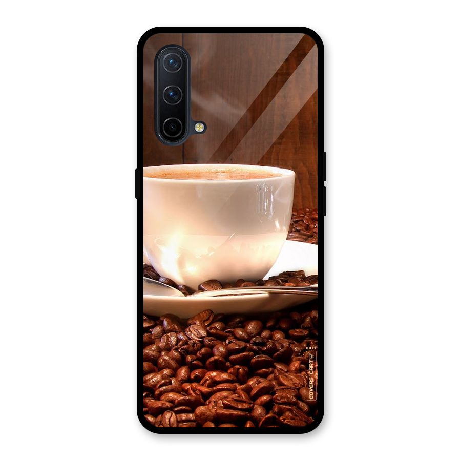 Caffeine Beans Glass Back Case for OnePlus Nord CE 5G
