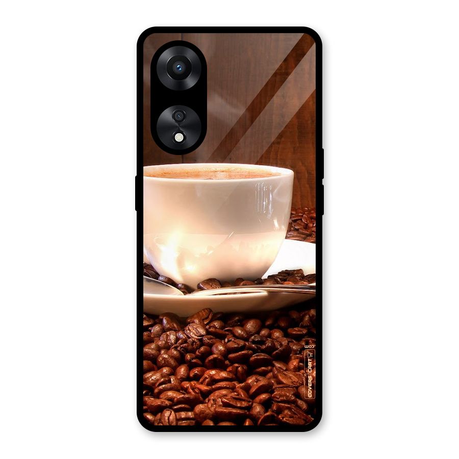 Caffeine Beans Glass Back Case for Oppo A78