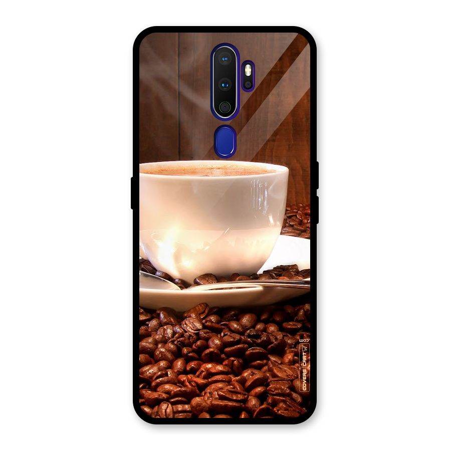 Caffeine Beans Glass Back Case for Oppo A9 (2020)