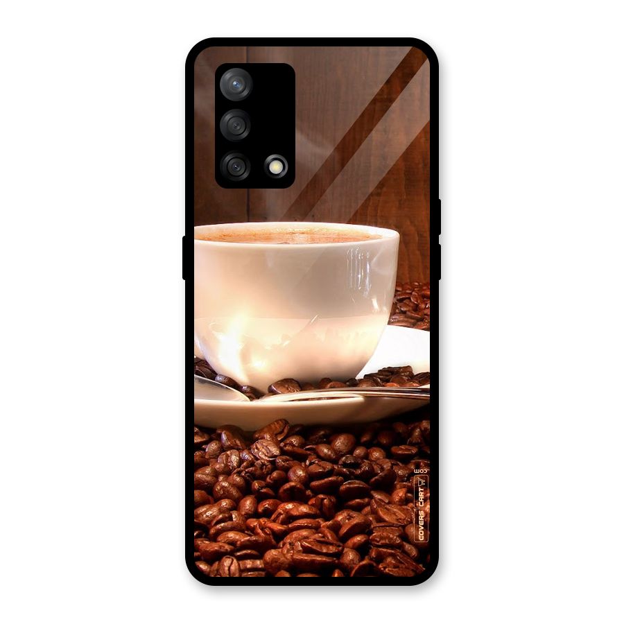Caffeine Beans Glass Back Case for Oppo F19