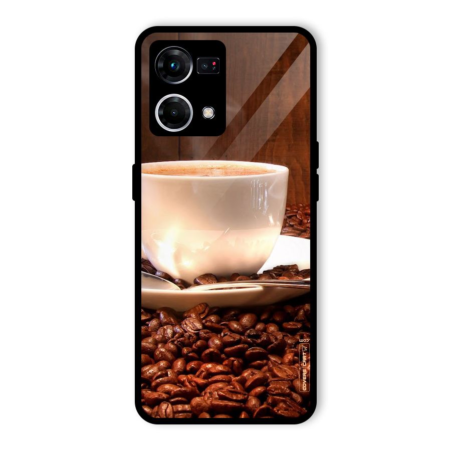Caffeine Beans Glass Back Case for Oppo F21 Pro 5G