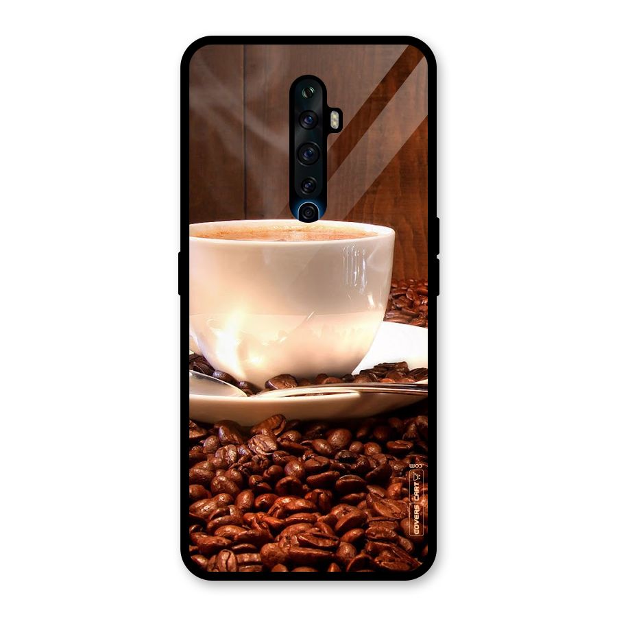 Caffeine Beans Glass Back Case for Oppo Reno2 F