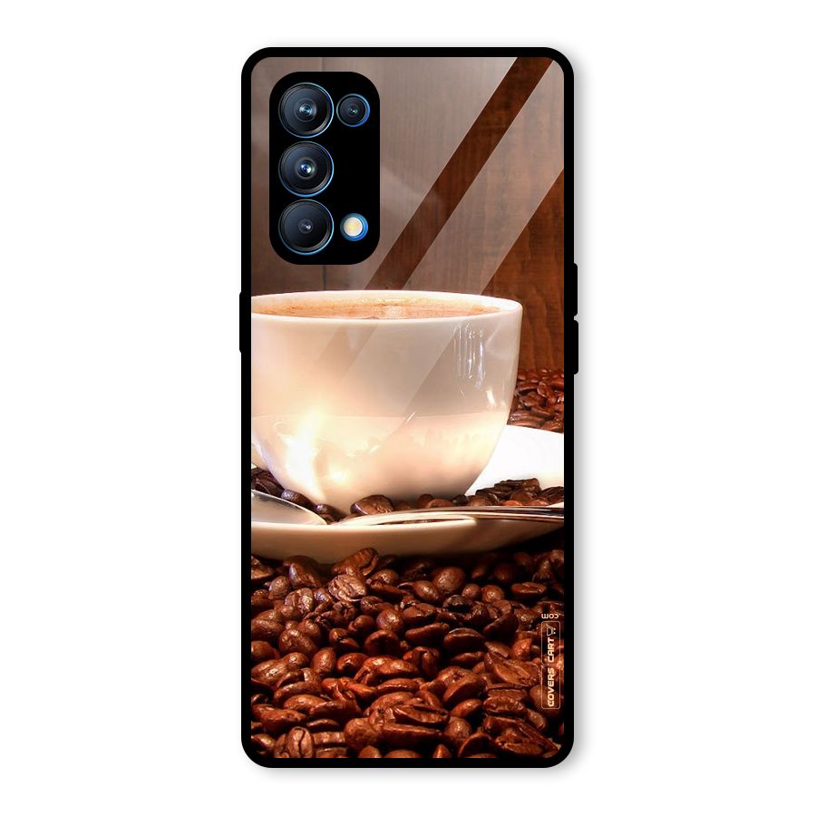 Caffeine Beans Glass Back Case for Oppo Reno5 Pro 5G