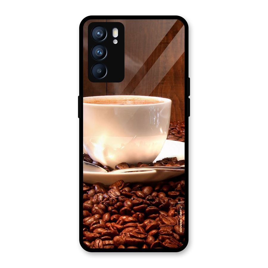 Caffeine Beans Glass Back Case for Oppo Reno6 5G