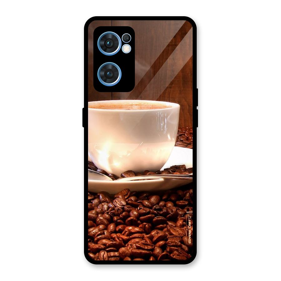 Caffeine Beans Glass Back Case for Oppo Reno7 5G