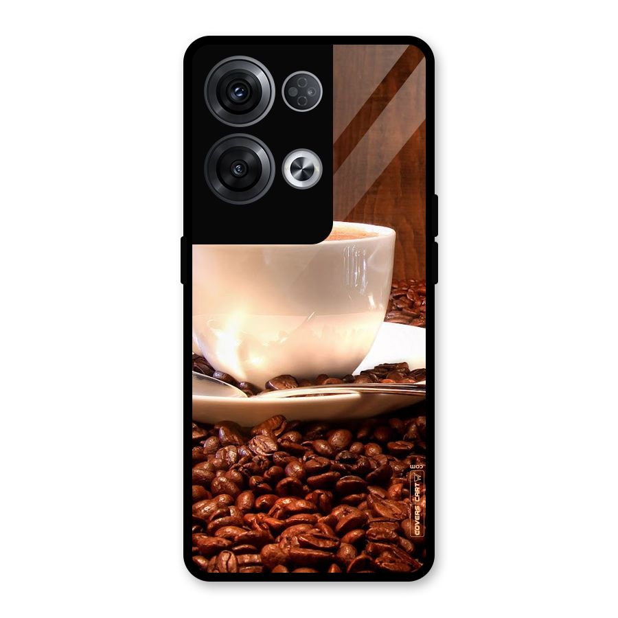 Caffeine Beans Glass Back Case for Oppo Reno8 Pro 5G