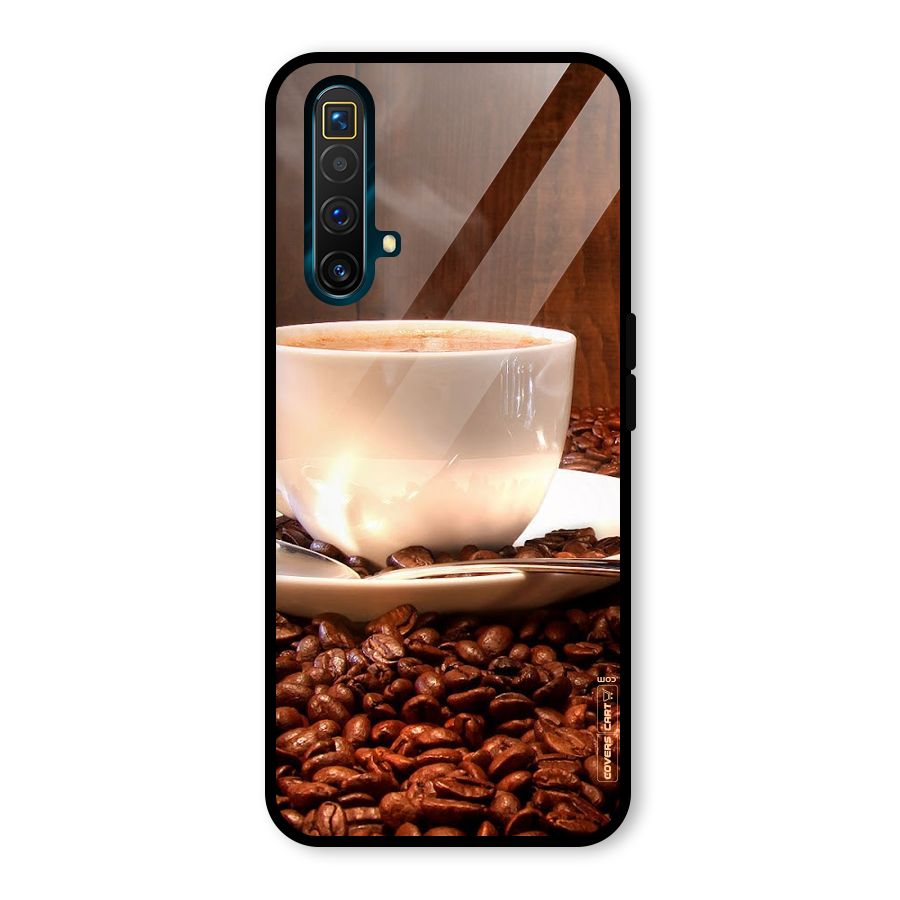 Caffeine Beans Glass Back Case for Realme X3