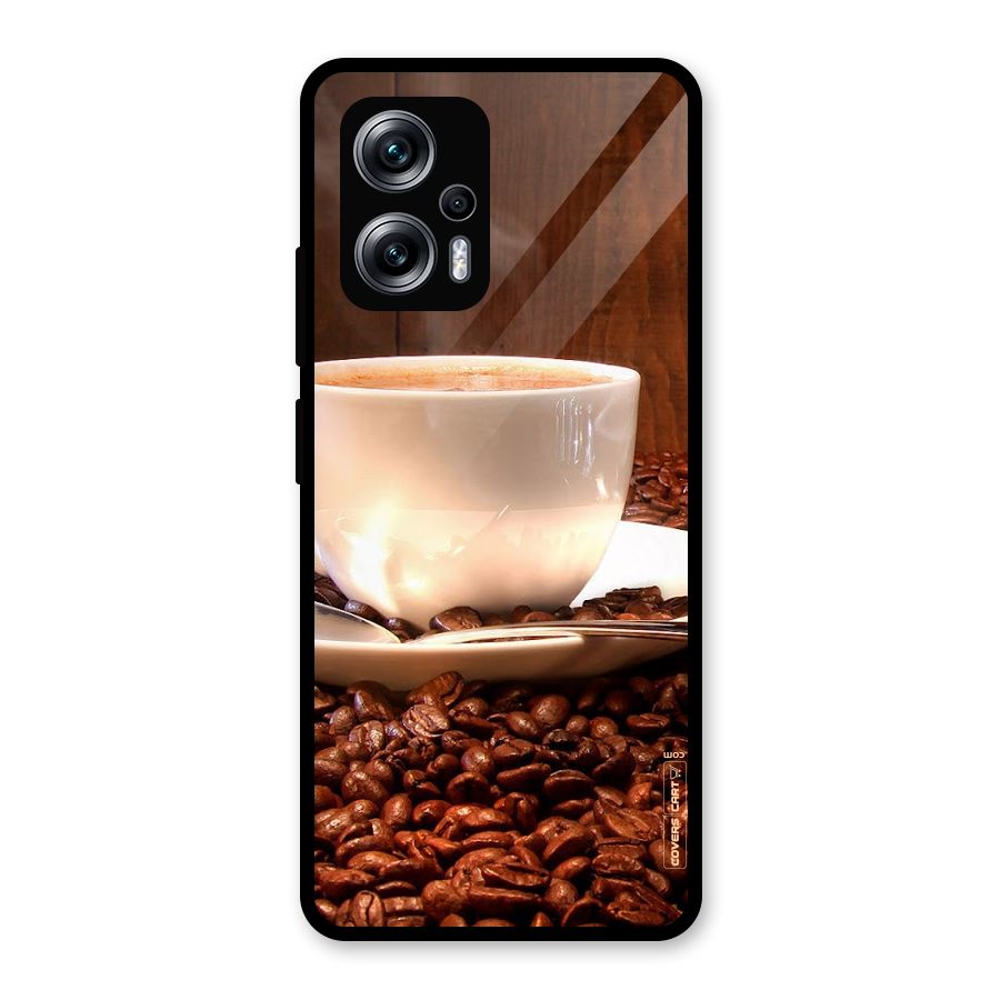 Caffeine Beans Glass Back Case for Redmi K50i
