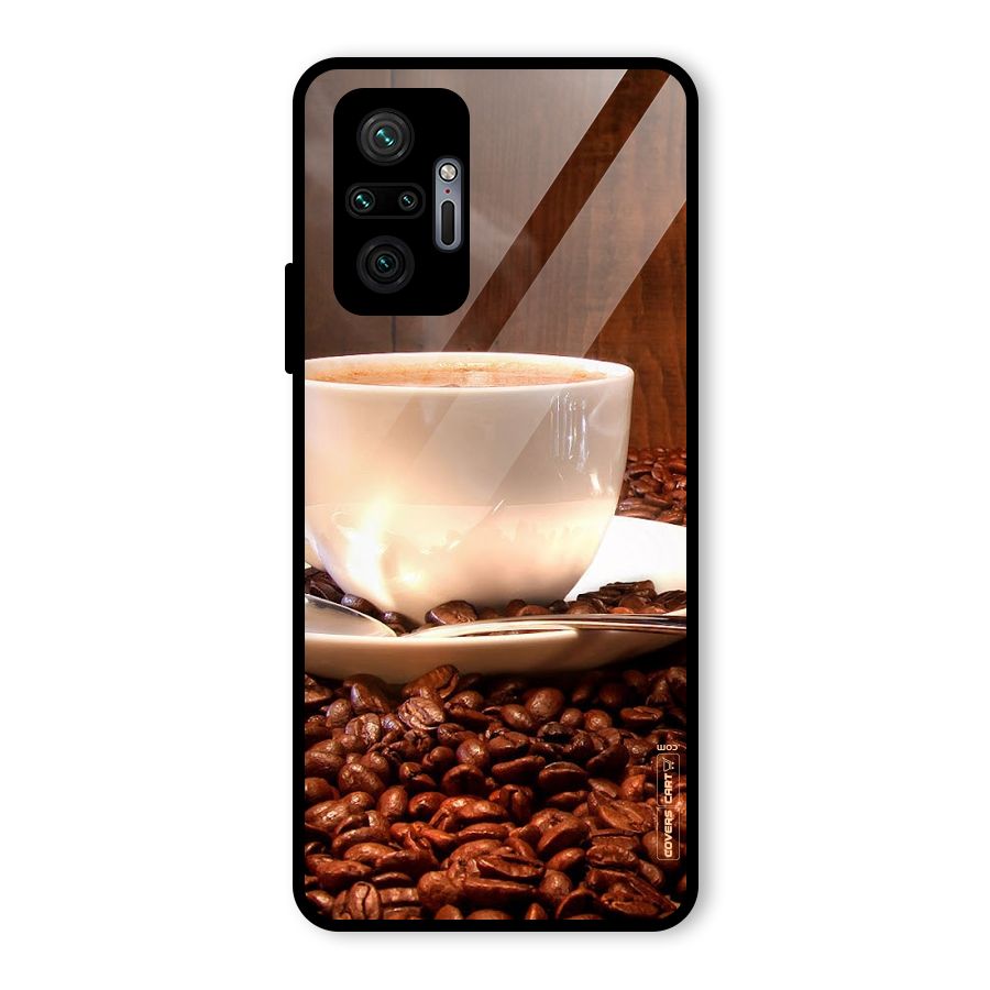 Caffeine Beans Glass Back Case for Redmi Note 10 Pro