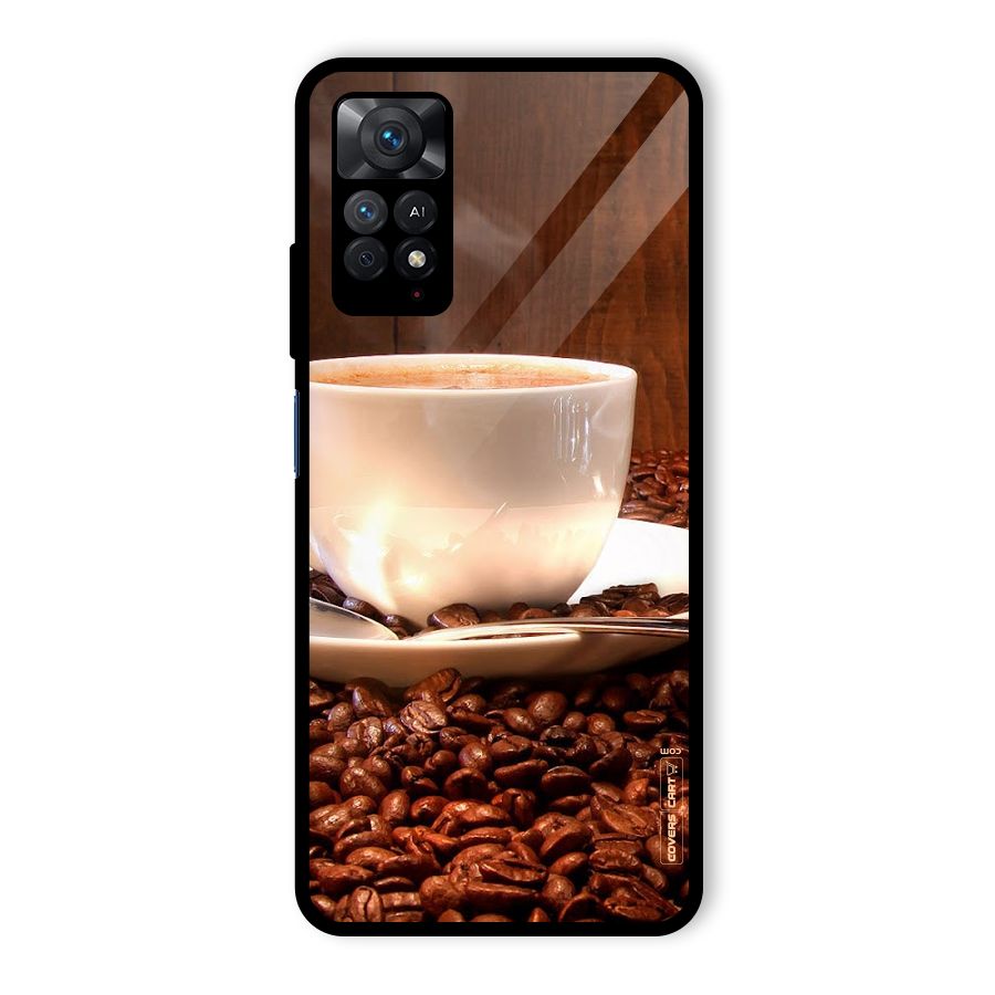 Caffeine Beans Glass Back Case for Redmi Note 11 Pro Plus 5G