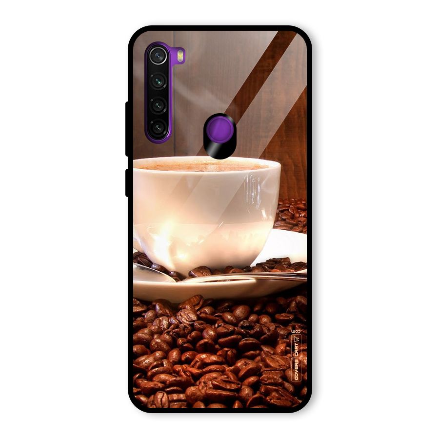 Caffeine Beans Glass Back Case for Redmi Note 8