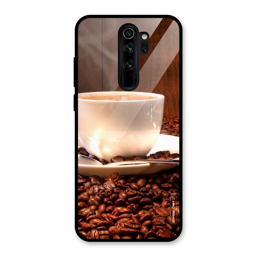 Caffeine Beans Glass Back Case for Redmi Note 8 Pro