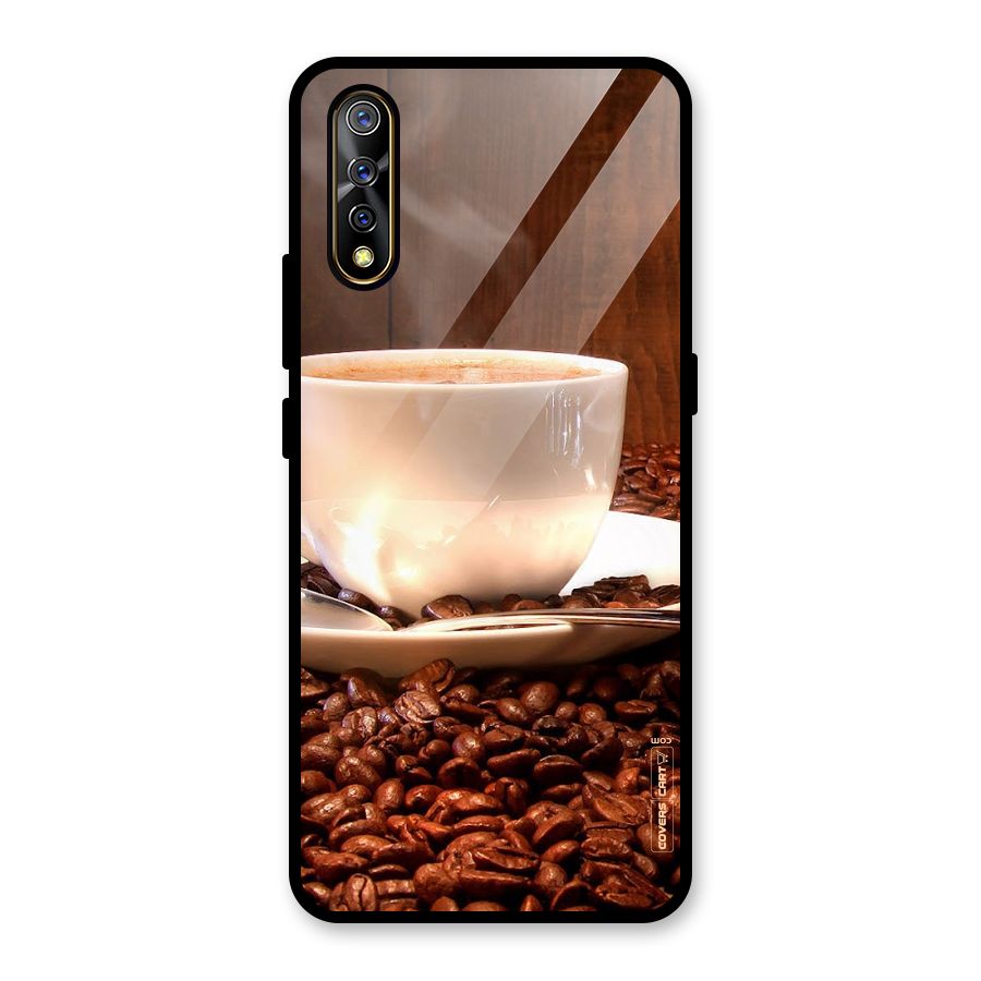 Caffeine Beans Glass Back Case for Vivo S1