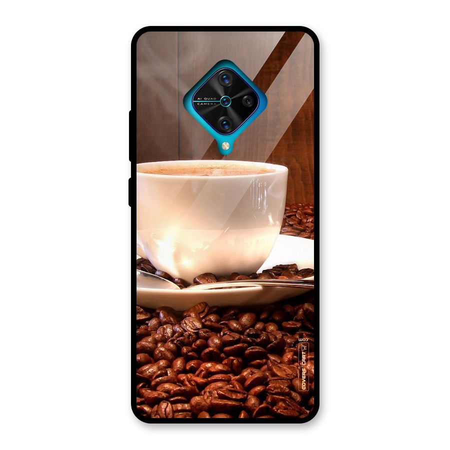 Caffeine Beans Glass Back Case for Vivo S1 Pro