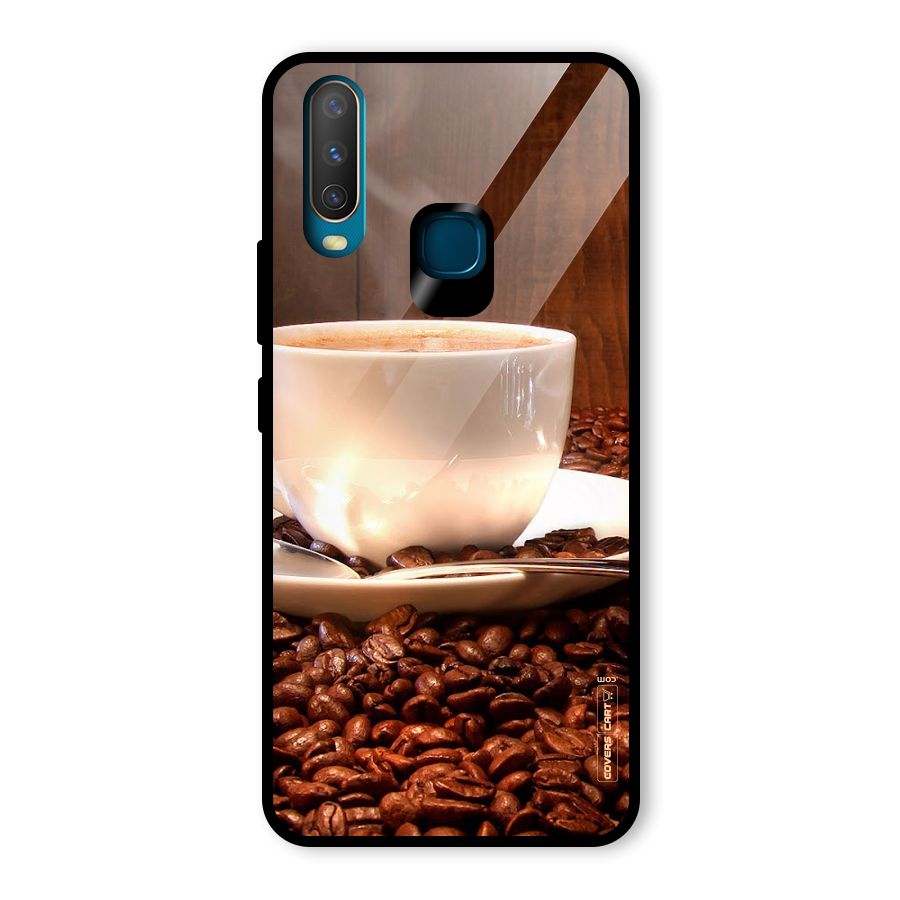 Caffeine Beans Glass Back Case for Vivo U10