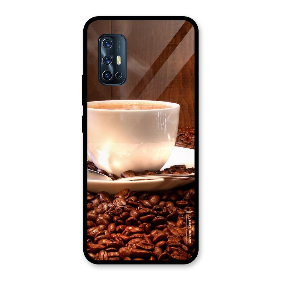 Caffeine Beans Glass Back Case for Vivo V17
