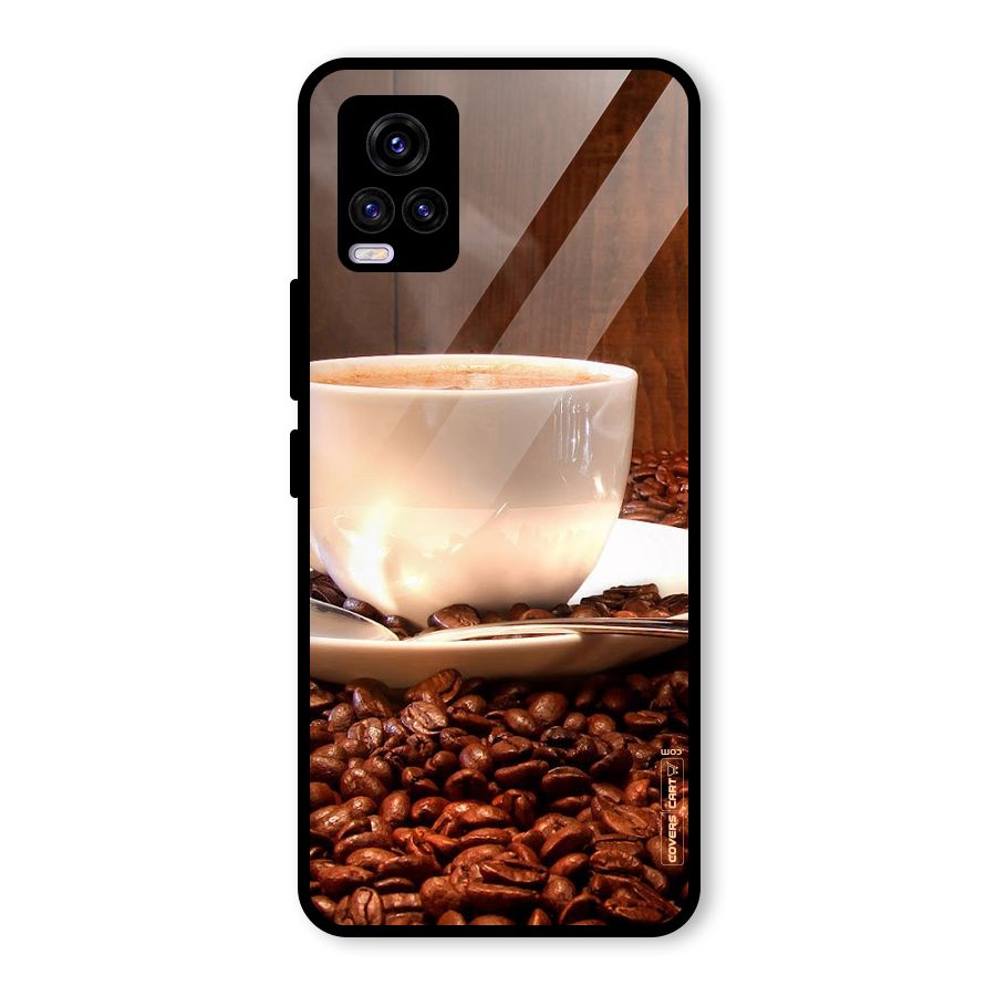 Caffeine Beans Glass Back Case for Vivo V20