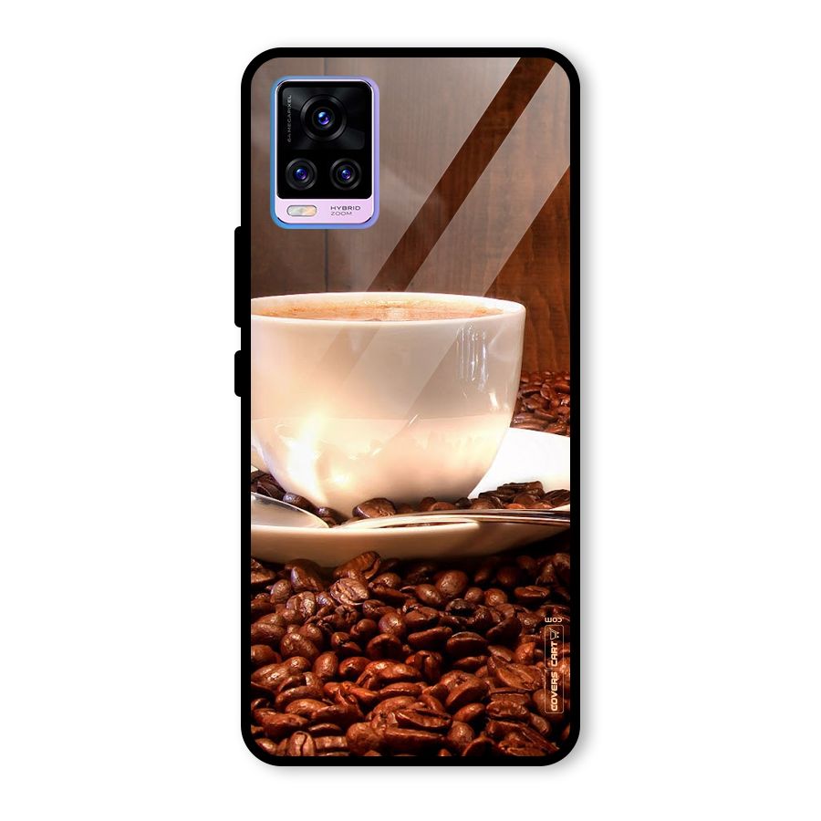 Caffeine Beans Glass Back Case for Vivo V20 Pro