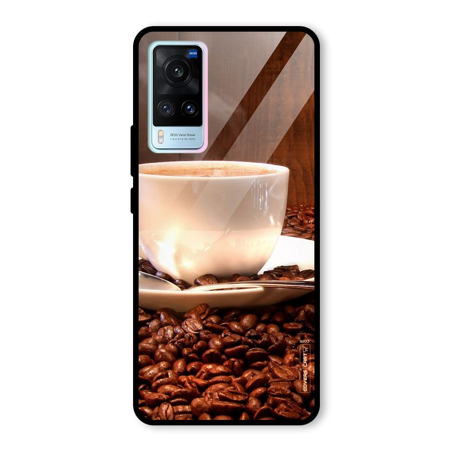 Caffeine Beans Glass Back Case for Vivo X60