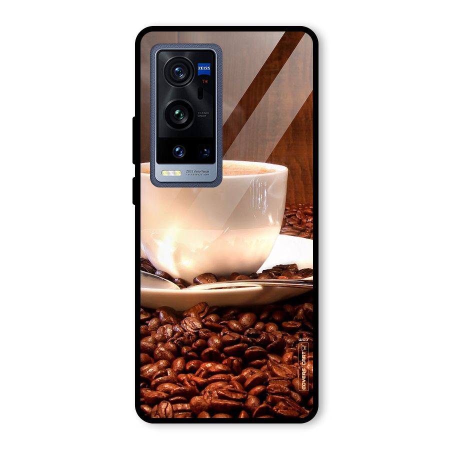 Caffeine Beans Glass Back Case for Vivo X60 Pro Plus