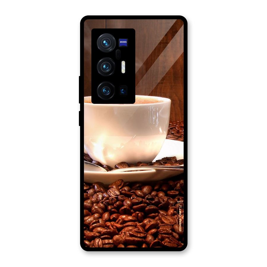 Caffeine Beans Glass Back Case for Vivo X70 Pro Plus