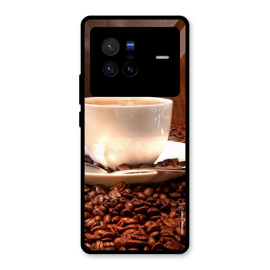 Caffeine Beans Glass Back Case for Vivo X80