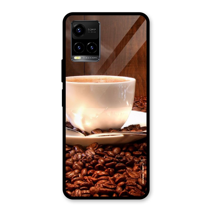 Caffeine Beans Glass Back Case for Vivo Y21T